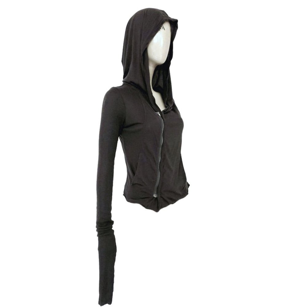 RICK OWENS LILIES ZIP FRONT HOODIE LUXE HOOD - Picture 6 of 12